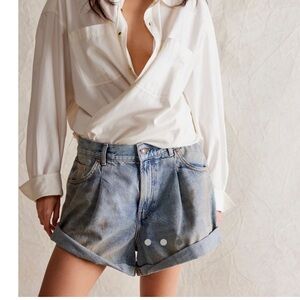 Free People We The Free Danni Denim Shorts